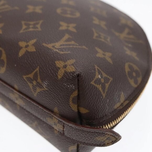 LOUIS VUITTON Monogram Trousse Demi Ronde Cosmetic Pouch M47520 LV Auth 91944 - Picture 9 of 16